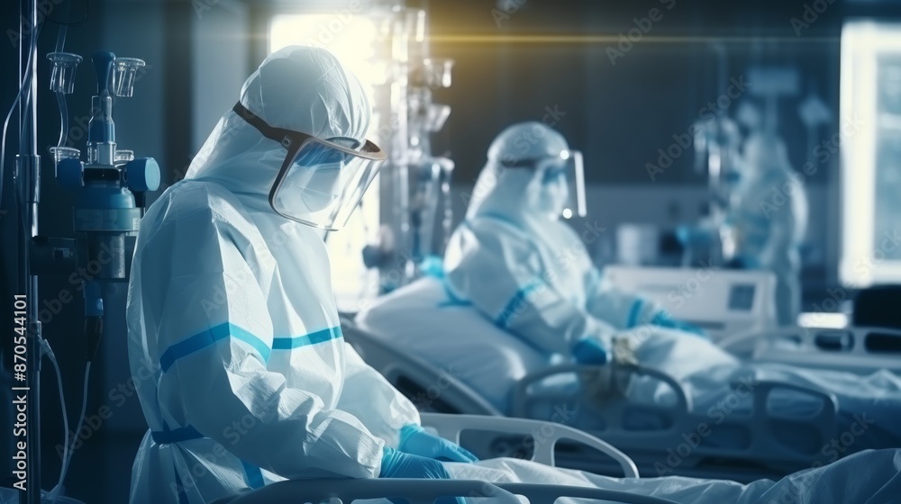 Leading surgeon in emergency operation with clinical team for urgent medical treatment Leading surgeon in emergency operation with clinical team for urgent medical treatment