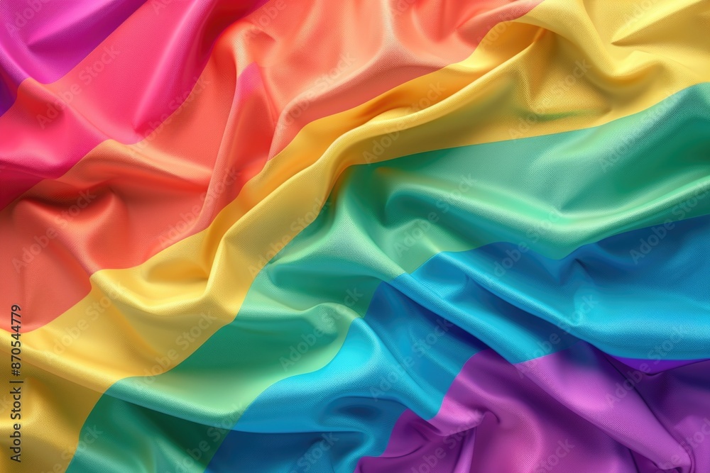 Rainbow colored fabric Rainbow colored fabric