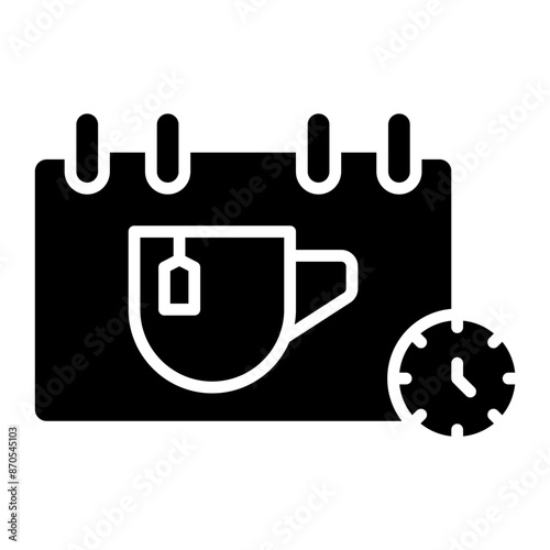 Scheduled Breaks vector icon. Can be used for Home Based Business iconset.