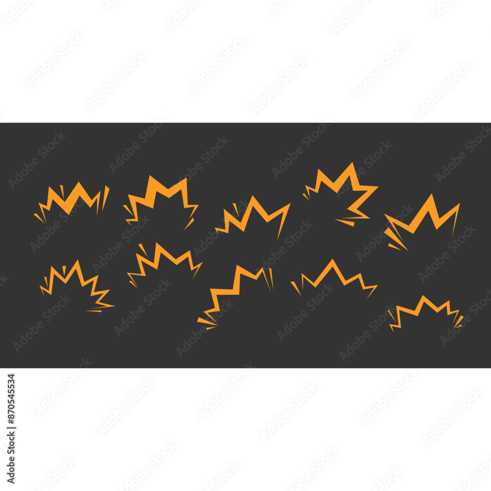Fototapeta premium Comic Zigzag Line