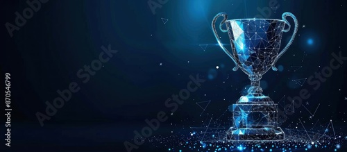 Digital Trophy Shining Under the Spotlight