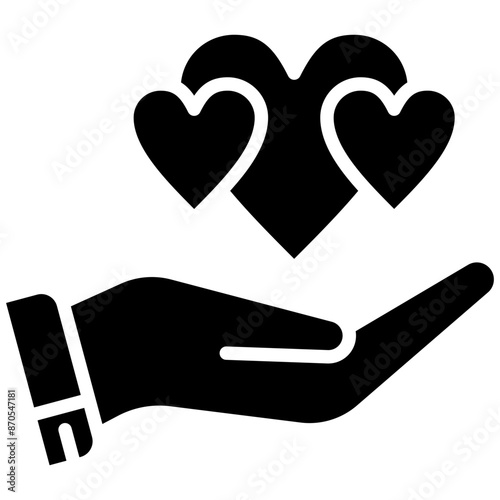Generosity vector icon. Can be used for Personality Traits iconset.