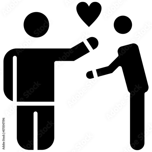 Humility vector icon. Can be used for Personality Traits iconset.