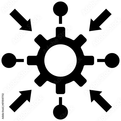 Network Integration vector icon. Can be used for Networking iconset.