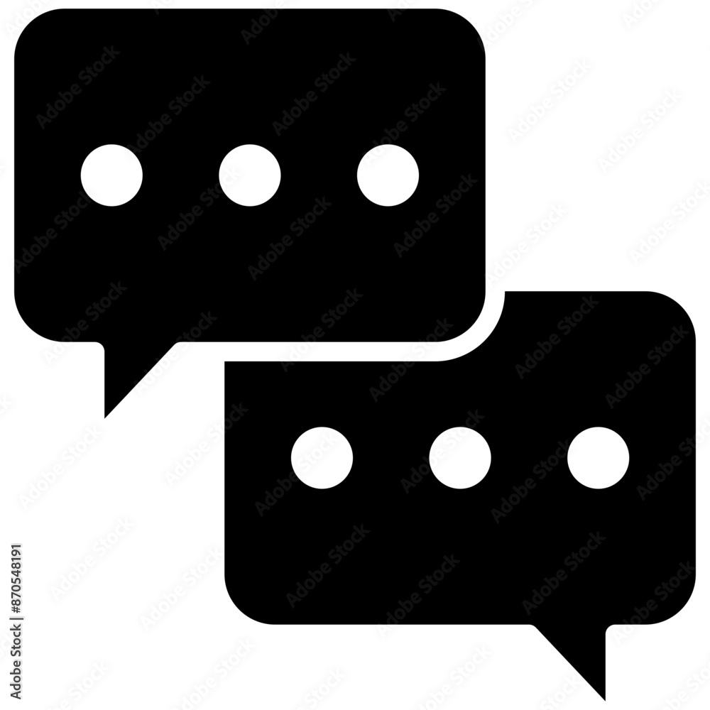 Chat vector icon. Can be used for Contact Us iconset. Chat vector icon. Can be used for Contact Us iconset.
