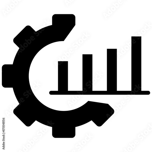 Streamlining vector icon. Can be used for Business Analytics iconset.