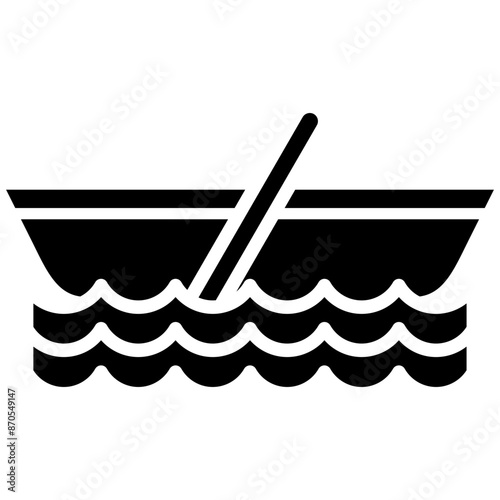 Boat vector icon. Can be used for Coastline iconset.