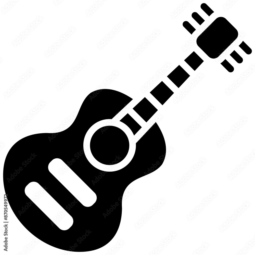 Guitar vector icon. Can be used for Festa Junina iconset.