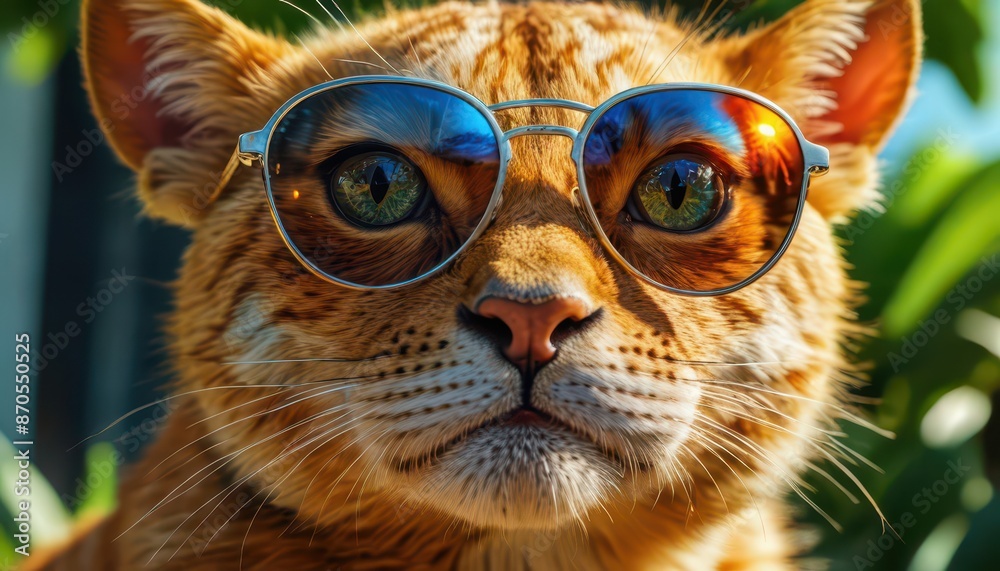 Cool Cat Wearing Sunglasses. Cool Cat Wearing Sunglasses.
