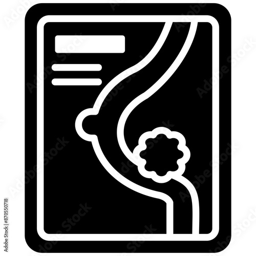 Cancer Screening vector icon. Can be used for Chemotherapy iconset.