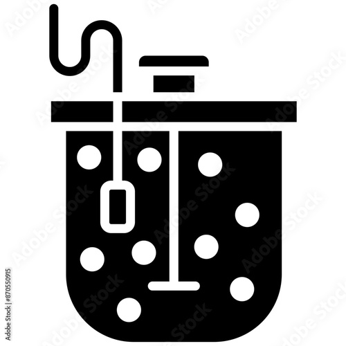 Aeration vector icon. Can be used for Lab iconset.