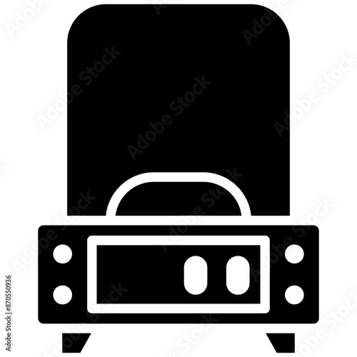 Analytical Balance vector icon. Can be used for Lab iconset.