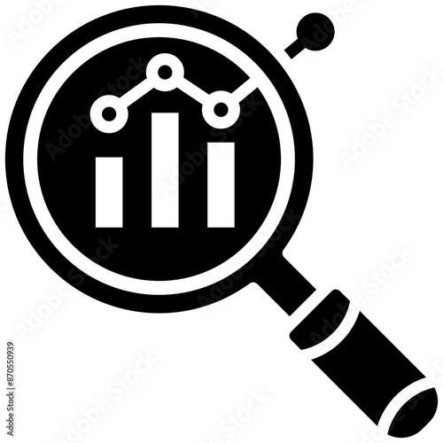 Analyze vector icon. Can be used for Lab iconset.