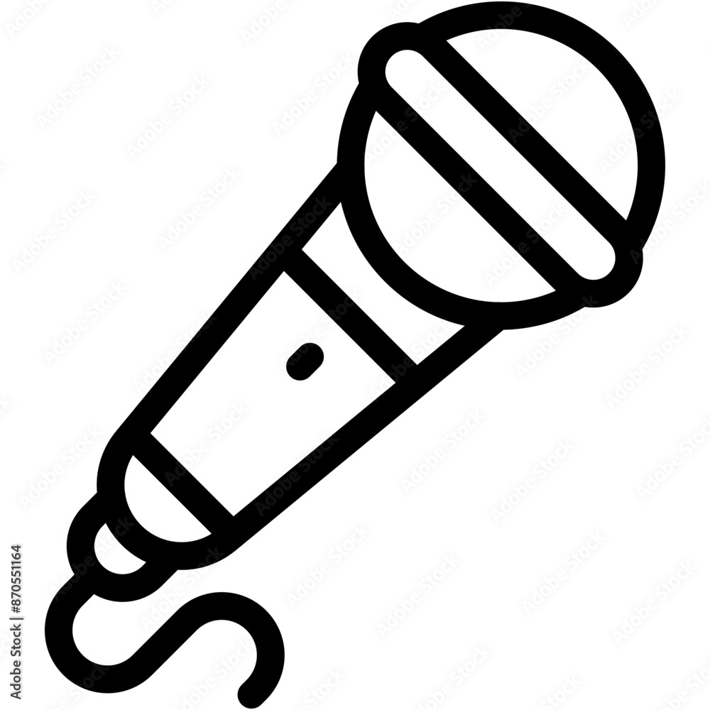 Vector Icon Microphone, Music, Singer, Sing, Speaker, Karaoke