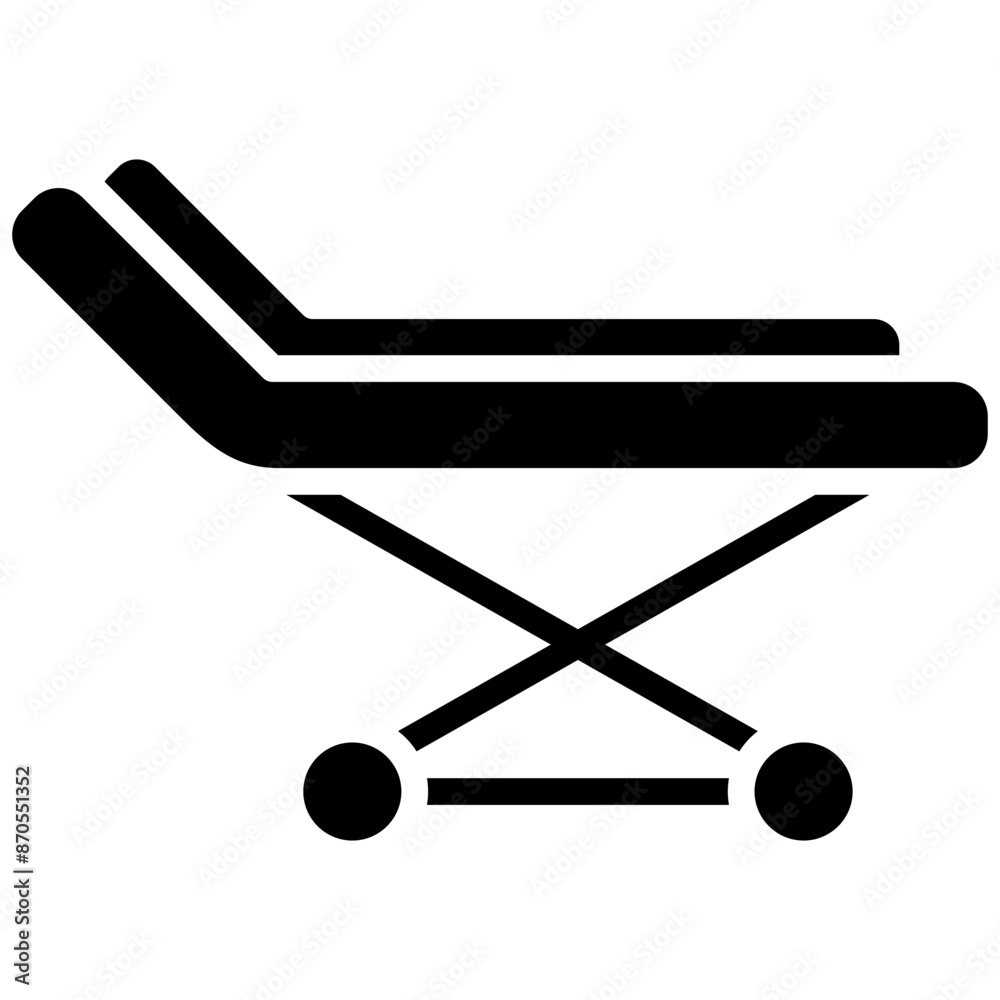 Stretcher vector icon. Can be used for Rugby iconset. Stretcher vector icon. Can be used for Rugby iconset.