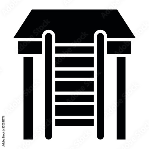 Ladder vector icon. Can be used for Warehouse iconset.