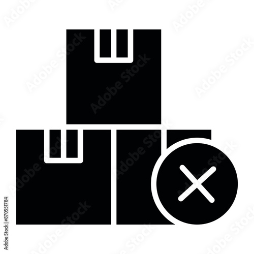 Out Of Stock vector icon. Can be used for Warehouse iconset.