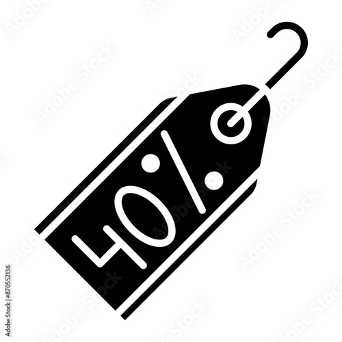 Discount Tag vector icon. Can be used for Supermarket iconset.