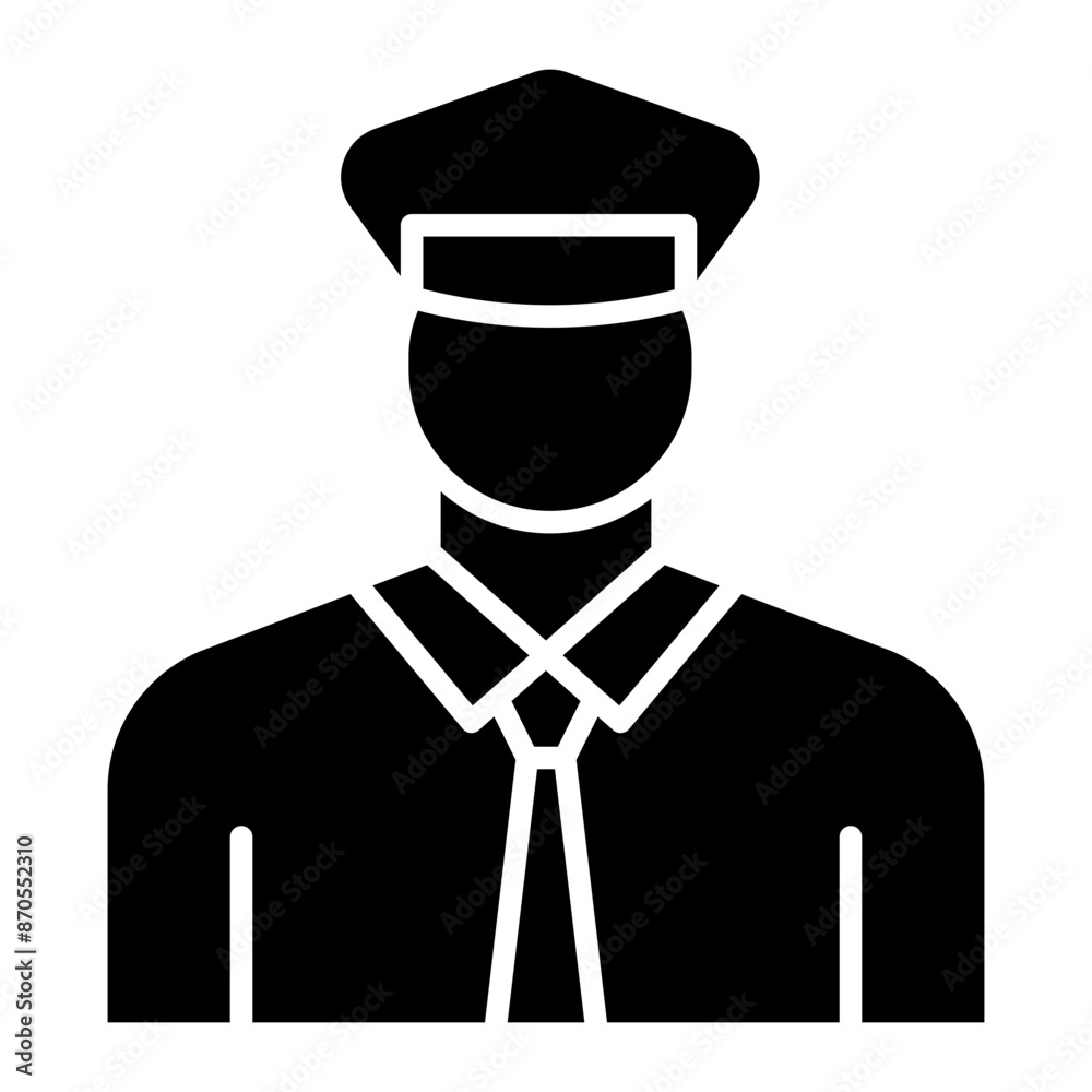 Security Guard vector icon. Can be used for Supermarket iconset. Security Guard vector icon. Can be used for Supermarket iconset.
