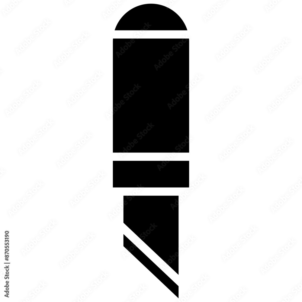 Knife vector icon. Can be used for Shoemaker iconset.