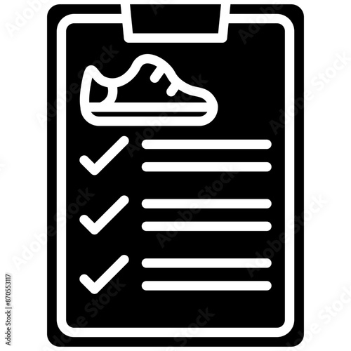 Checklist vector icon. Can be used for Shoemaker iconset.