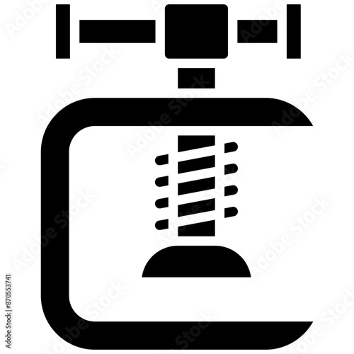 Vise vector icon. Can be used for Art and Craft Supplies iconset.