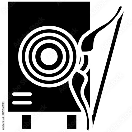 Sports vector icon. Can be used for Archery iconset.