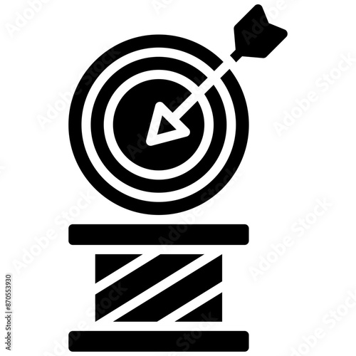 Champion vector icon. Can be used for Archery iconset.