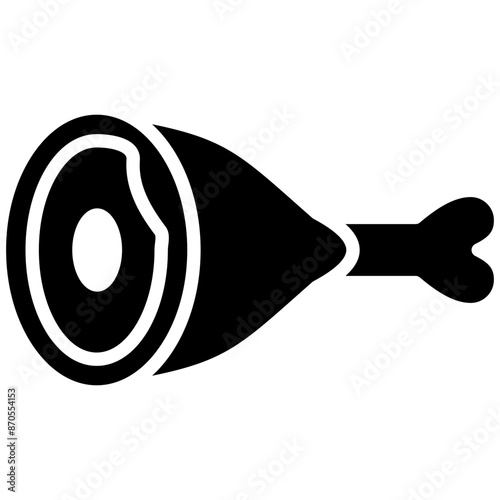 Leg vector icon. Can be used for Oktoberfest iconset.