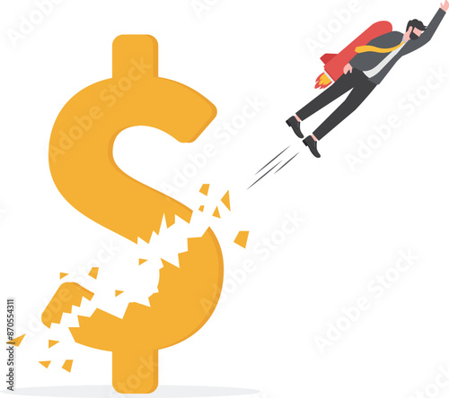 The economy is sluggish, the flying businessman destroyed the dollar

