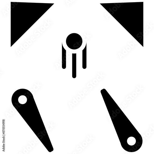 Pinball Games vector icon. Can be used for Bowling iconset.