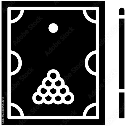 Billiard Table vector icon. Can be used for Bowling iconset.