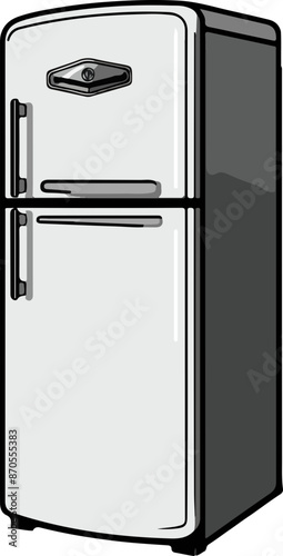 fridge vector illustration isolated on transparent background. 
