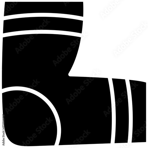 Elbow Pads vector icon. Can be used for Volleyball iconset.