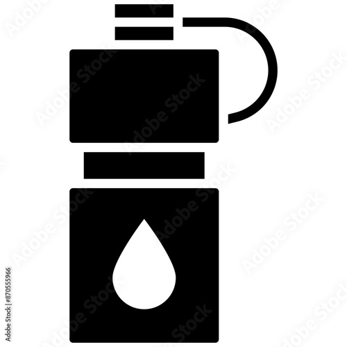Water Bottle vector icon. Can be used for Volleyball iconset.