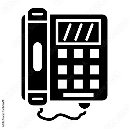 Telephone vector icon. Can be used for Retro iconset.
