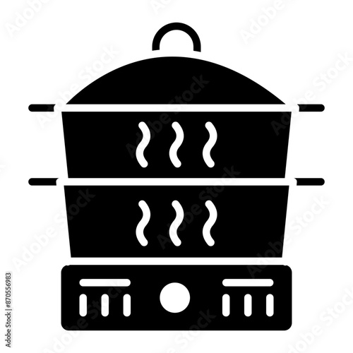 Steamer vector icon. Can be used for Laundry iconset.