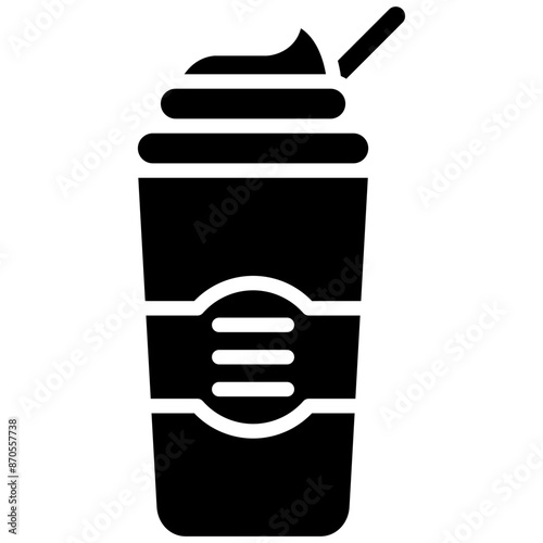 Dalgona vector icon. Can be used for Beverages iconset.