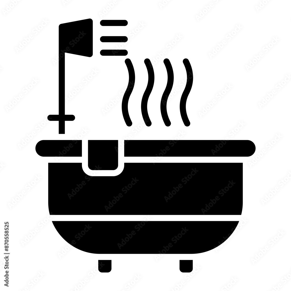 Fototapeta premium Hot Tub vector icon. Can be used for Spa iconset.
