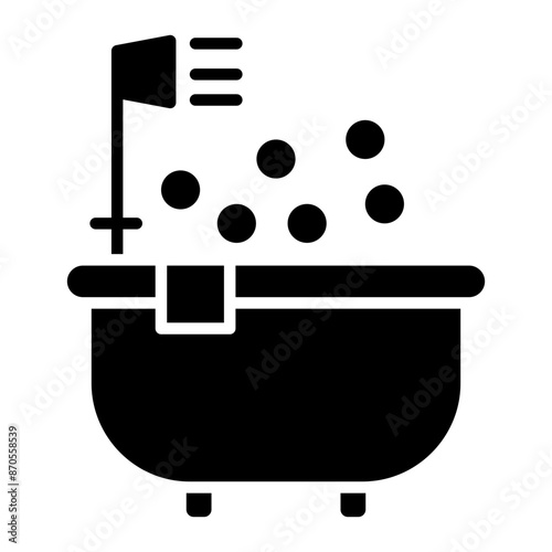 Jacuzzi vector icon. Can be used for Spa iconset.