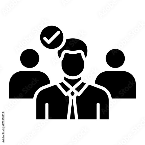 Business Leader vector icon. Can be used for Business and Finance iconset.