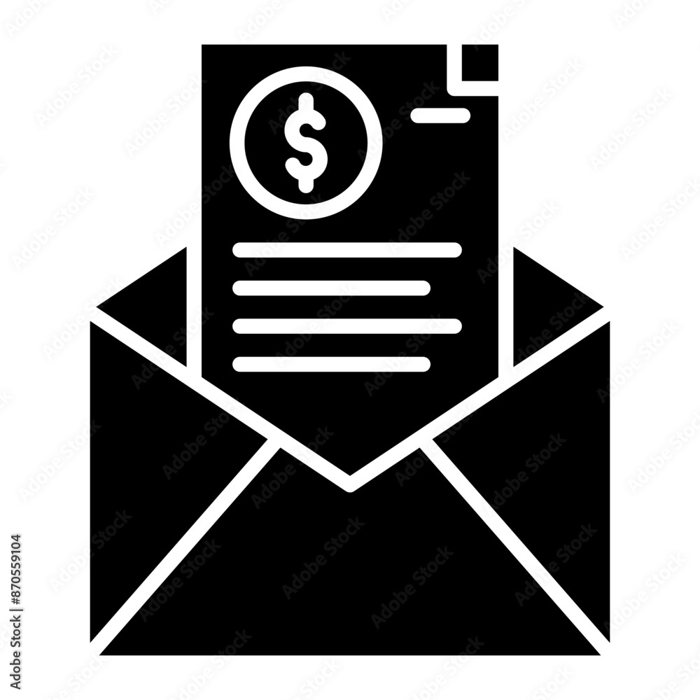 E Statement vector icon. Can be used for Business and Finance iconset.