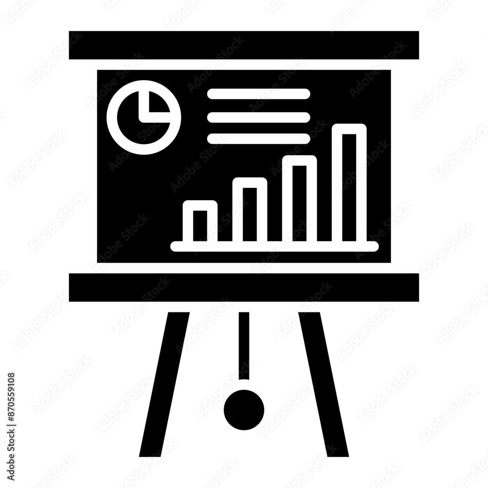 Graphical Presentation vector icon. Can be used for Business and Finance iconset. Graphical Presentation vector icon. Can be used for Business and Finance iconset.