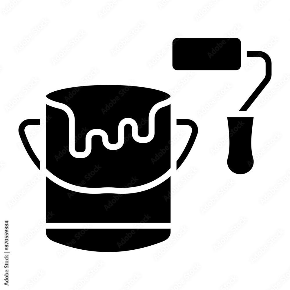 Paint Bucket vector icon. Can be used for Home Improvements iconset.