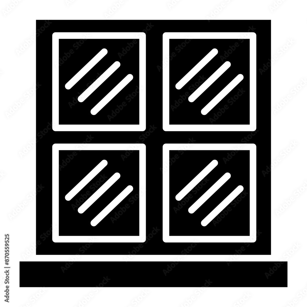 Window Frame vector icon. Can be used for Home Improvements iconset. Window Frame vector icon. Can be used for Home Improvements iconset.