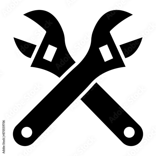 Adjustable Wrench vector icon. Can be used for Home Improvements iconset.