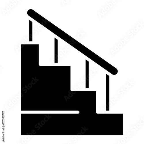 Staircase vector icon. Can be used for Home Improvements iconset.