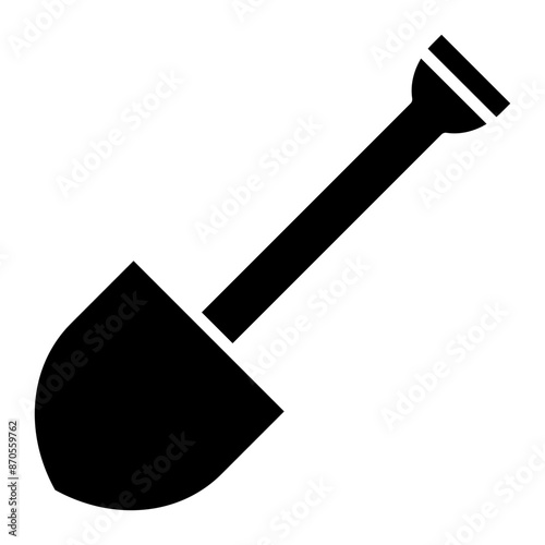 Shovel vector icon. Can be used for Home Improvements iconset.