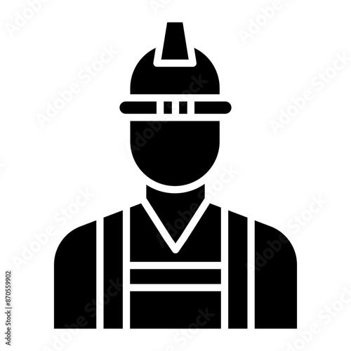 Builder Male vector icon. Can be used for Home Improvements iconset.