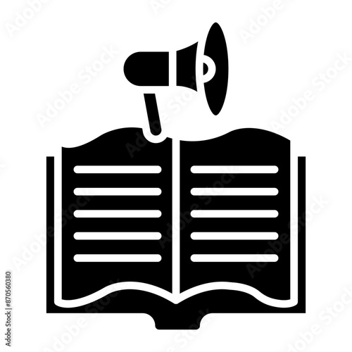 Book Promotion vector icon. Can be used for Literature iconset.